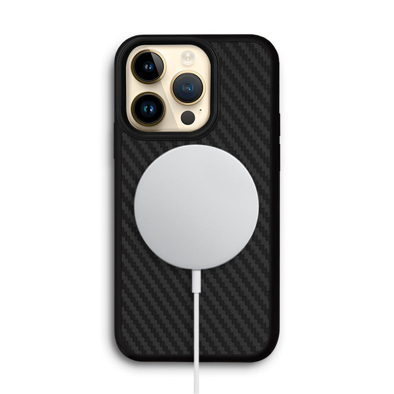 Max Protection iPhone Cases Mobile Phone Cases Amazonia Black Aramid Fiber iPhone 14 Pro With MagSafe