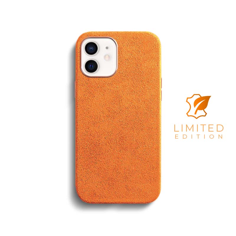 Alcantara iPhone Case (Clearance) Mobile iPhone Cases Saguaro Orange Alcantara iPhone 12 Mini