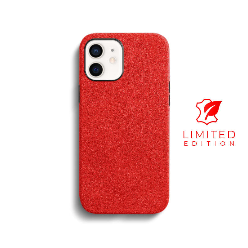 Alcantara iPhone Case (Clearance) Mobile iPhone Cases Saguaro Red Alcantara iPhone 12 Mini