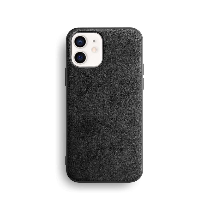Alcantara iPhone Case (Max Protection) Mobile Phone Cases Atacazo Black Alcantara 12 Mini