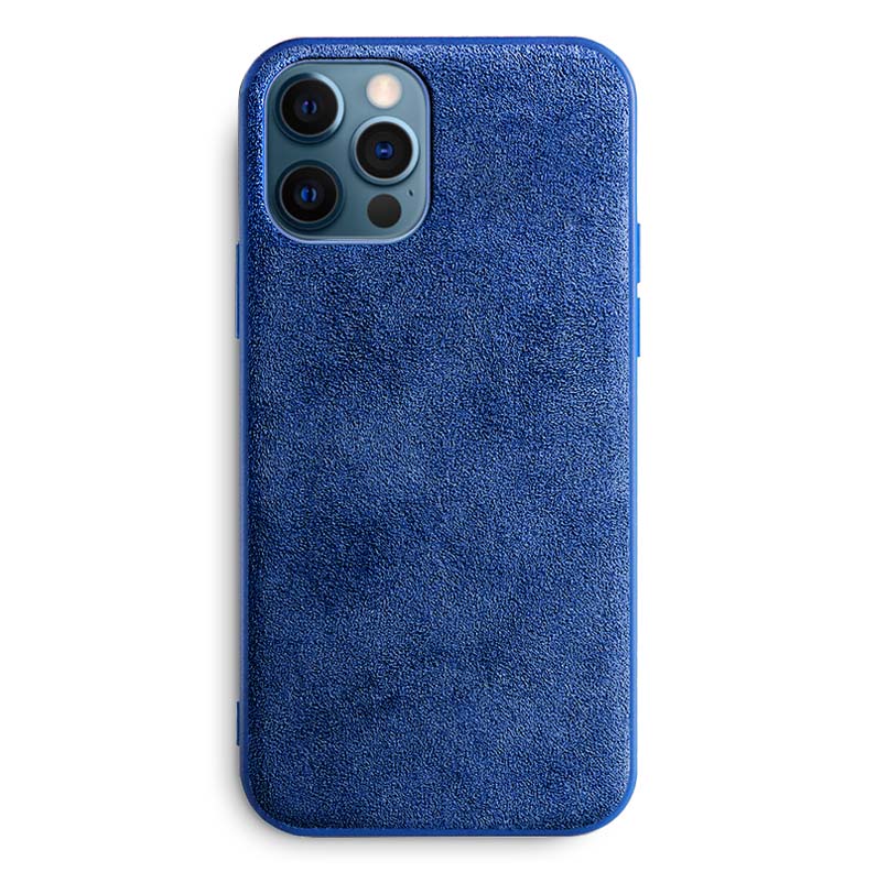 Alcantara iPhone Case (Max Protection) Mobile Phone Cases Atacazo Blue Alcantara 12 Pro Max