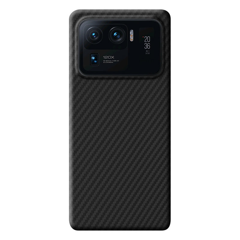 Aramid Fiber Xiaomi Case Mobile Phone Cases Volaris Black Aramid Fiber Xiaomi Mi 11 Ultra Open