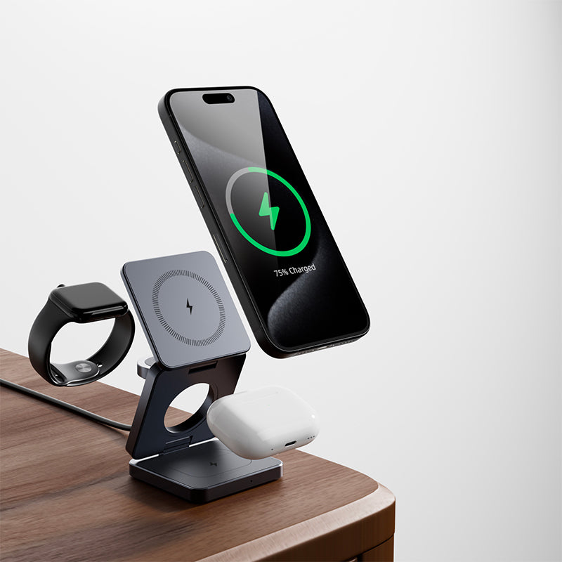 3 in 1 Wireless Charger Wireless Charging Station Komodoty   