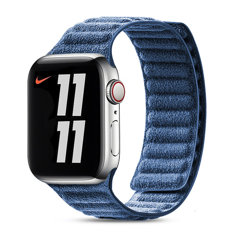 Alcantara Apple Watch Band Apple Watch Band Saguaro Ocean Blue Alcantara 44mm / 45mm / 49mm 