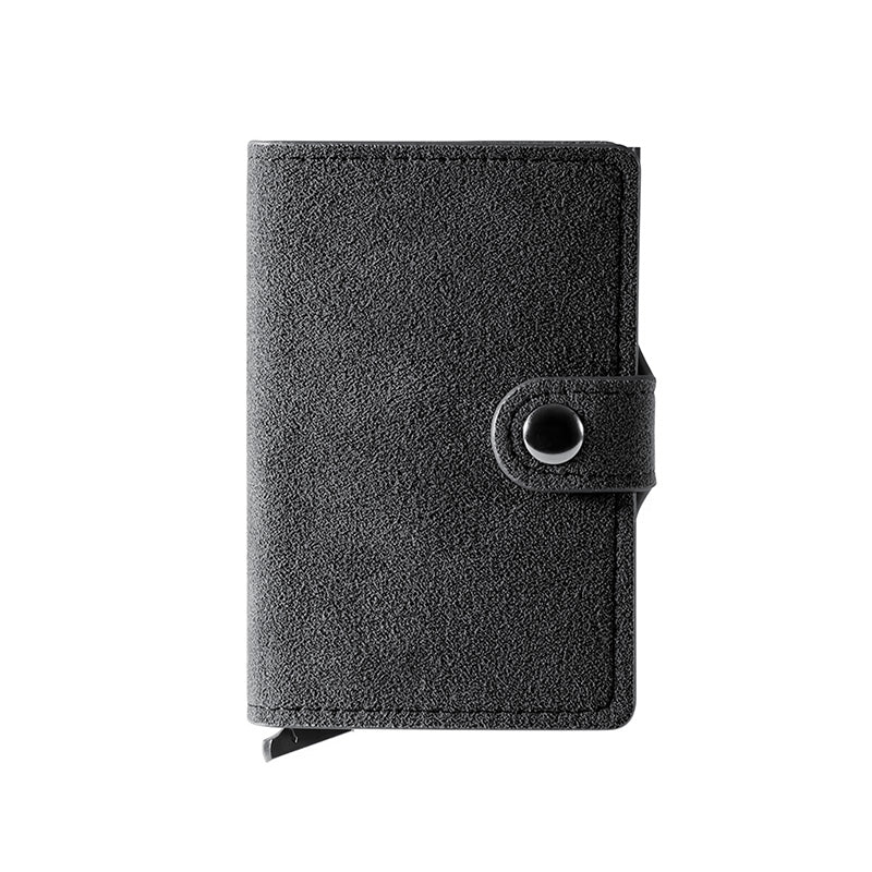 Alcantara Card Holder Saguaro Black Alcantara