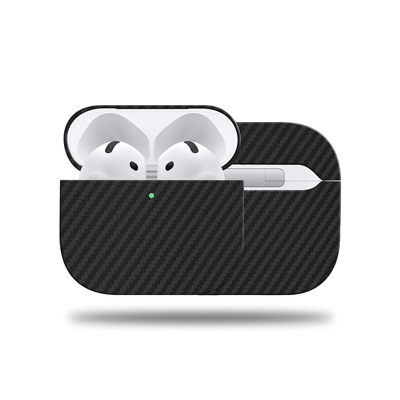 Aramid Fiber AirPods Case  Volaris Black Aramid Fiber AirPods (4th Generation) 