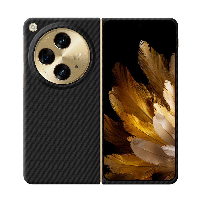 Aramid Fiber Oppo Phone Cases  Volaris Black Aramid Fiber Find N3 Open