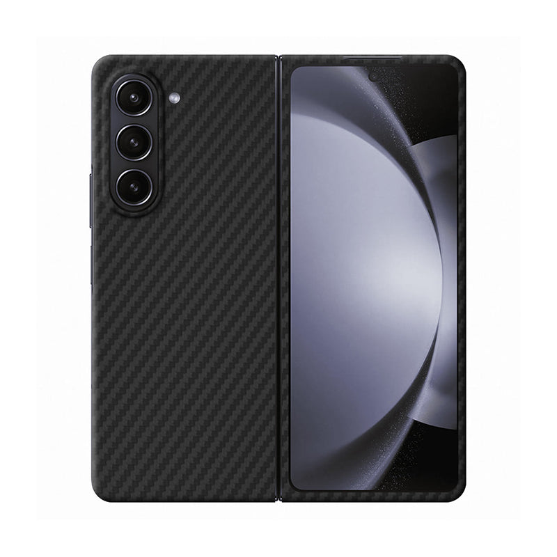 Aramid Fiber Samsung Case Mobile Phone Cases Volaris Black Aramid Fiber Z Fold 5 Open