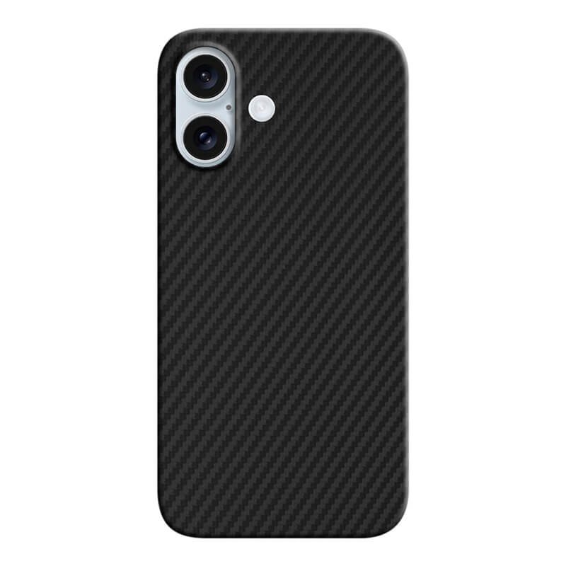 Aramid Fiber iPhone Case Mobile Phone Cases Volaris Black Aramid Fiber iPhone 16 Plus Open