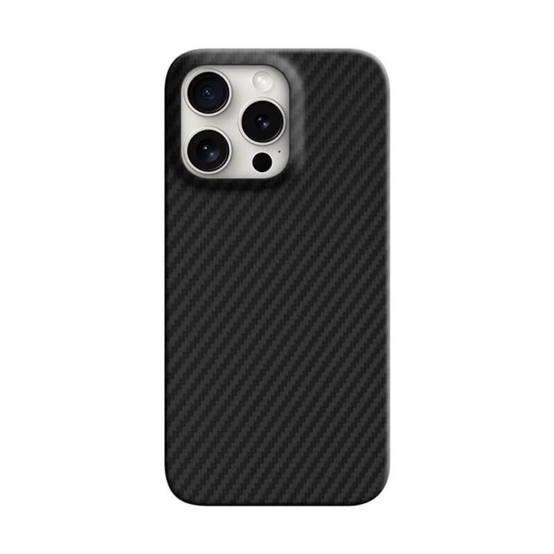 Aramid Fiber iPhone Case Mobile Phone Cases Volaris Black Aramid Fiber iPhone 16 Pro (Pre-Order) Open