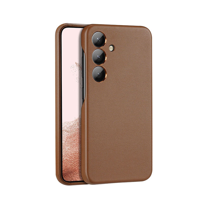 Eco-Leather Samsung Case  Blanc Brown Eco-Leather S24 