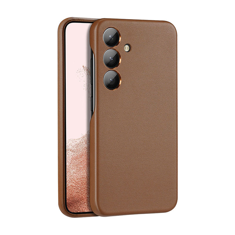 Eco-Leather Samsung Case  Blanc Brown Eco-Leather S24 Plus 
