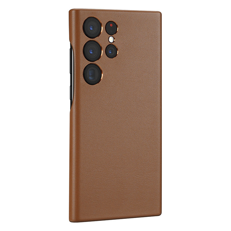 Eco-Leather Samsung Case  Blanc Brown Eco-Leather S24 Ultra 