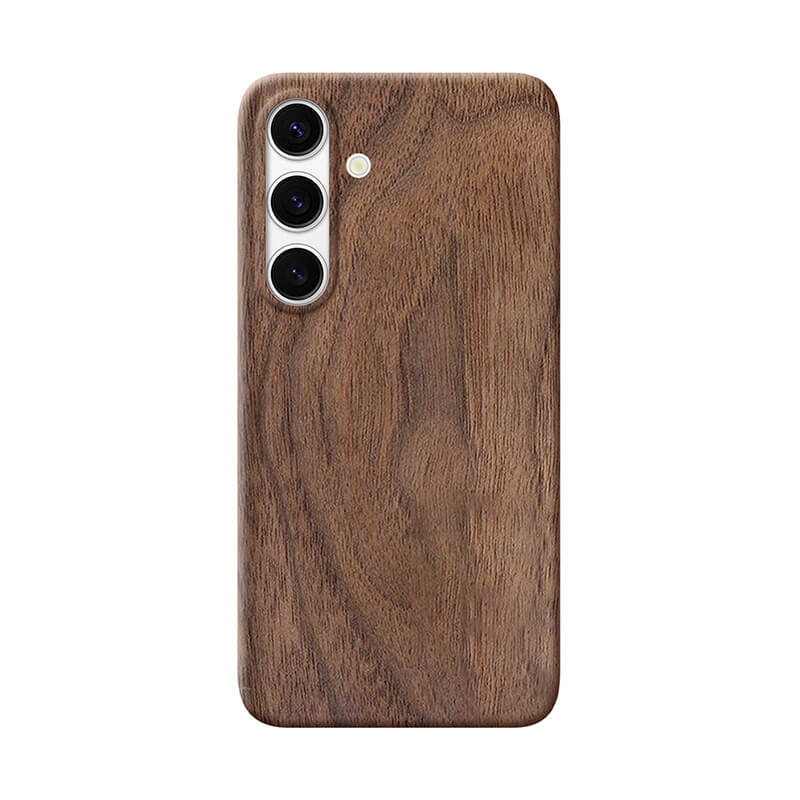 Slim Wood Samsung Case Mobile Phone Cases Komodo Walnut S24 Plus 