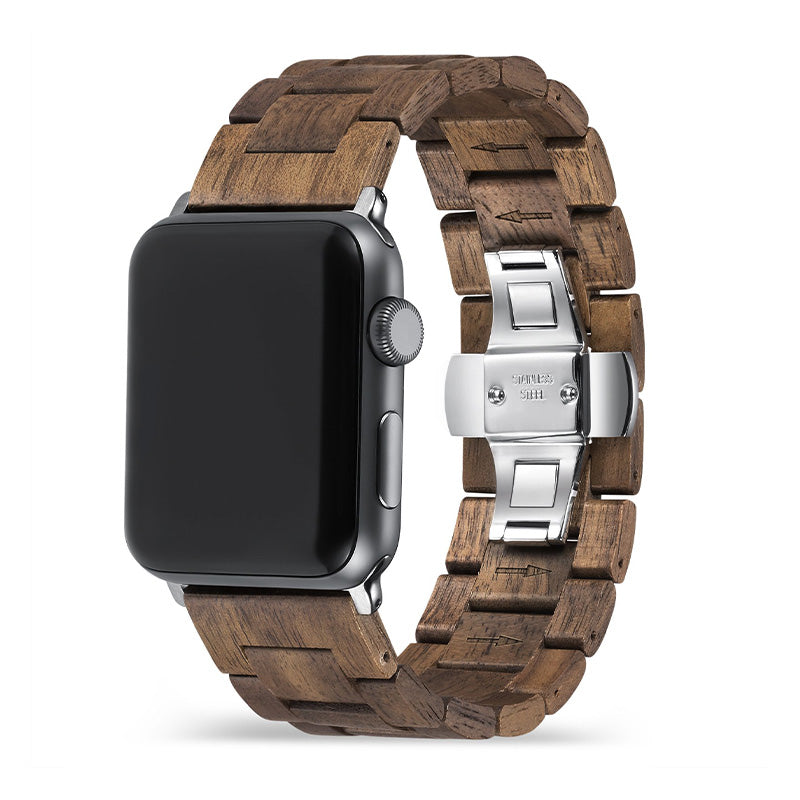 Wood Apple Watch Band Watch Bands Komodo Walnut Band 44mm / 45mm / 49mm 