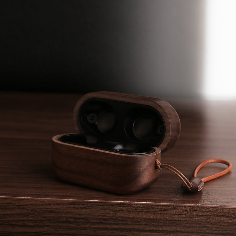 Customized Handmade Wooden Sony on sale Earbud Case, SONY WF-1000XM4 Case, Leather Case