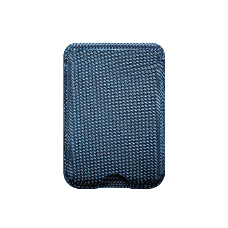Woven Fabric MagSafe Wallet sky blue on white background