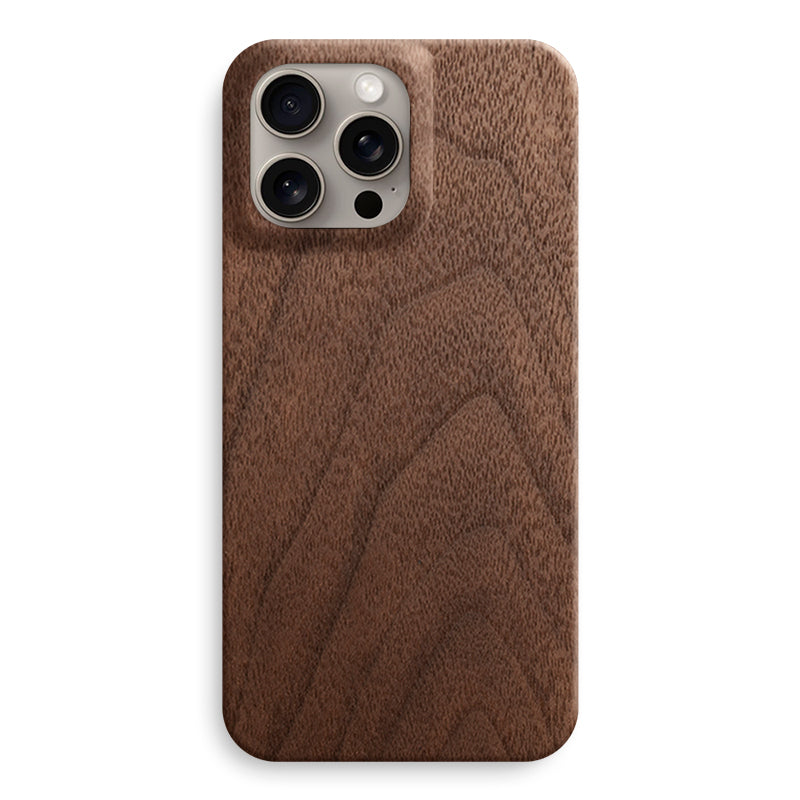 Slim Wood iPhone Case Mobile Phone Cases Komodo Walnut iPhone 15 Pro Max 