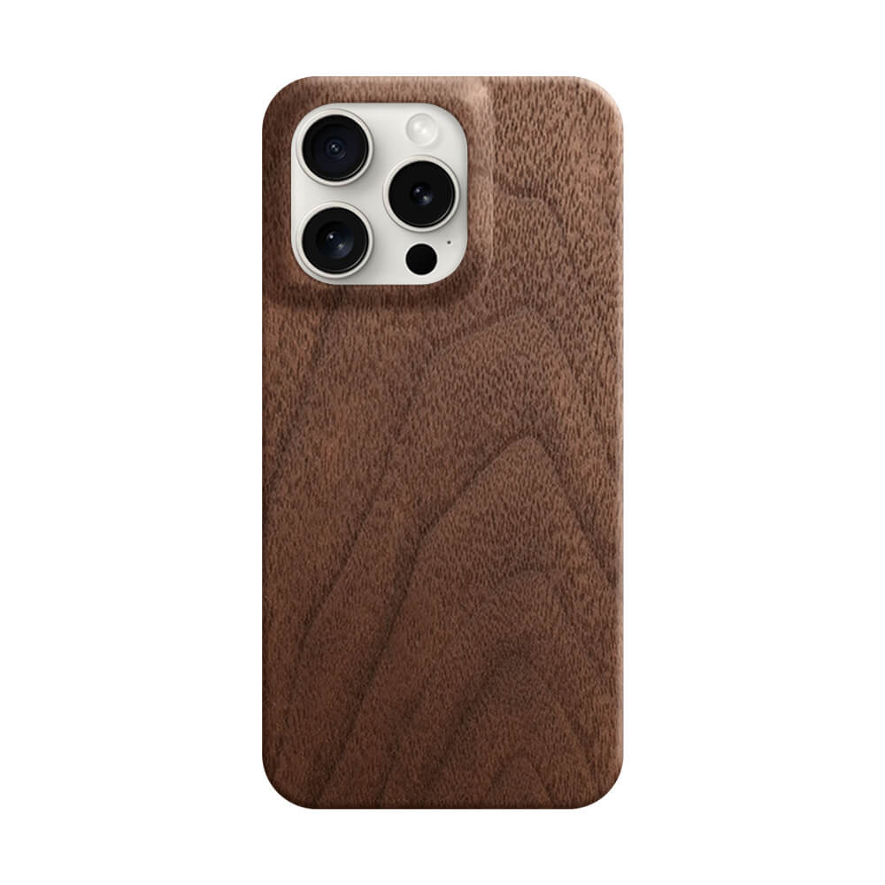 Slim Wood iPhone Case Mobile Phone Cases Komodo Walnut iPhone 16 Pro (Pre-Order) 