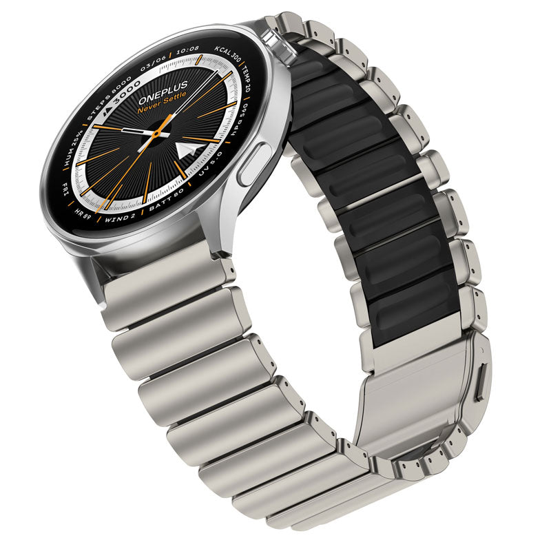 Titanium Flex 22mm Universal Quick-Release Smartwatch Band