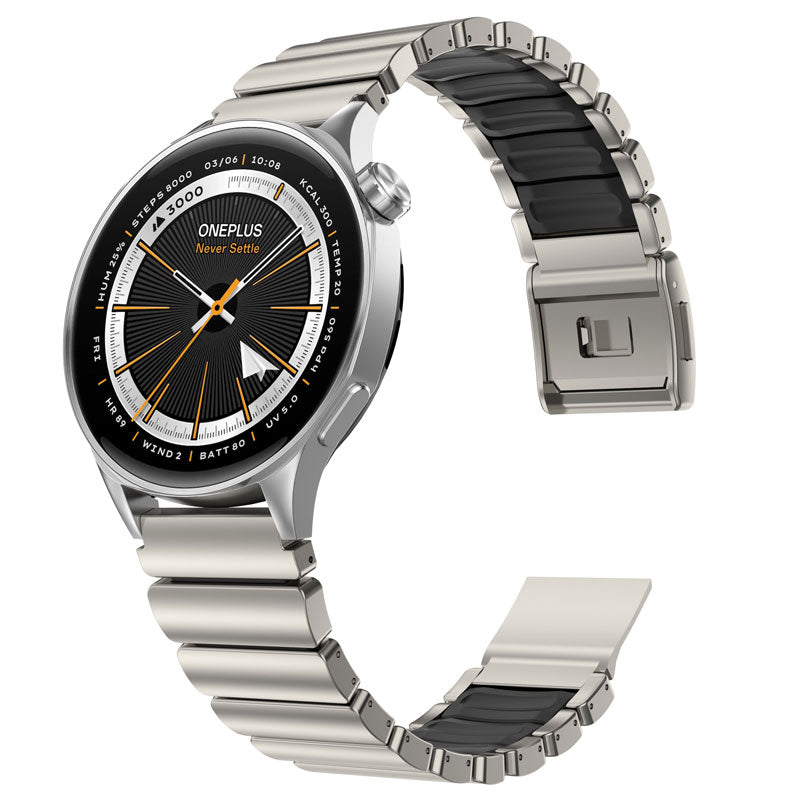 Titanium Flex 22mm Universal Quick-Release Smartwatch Band