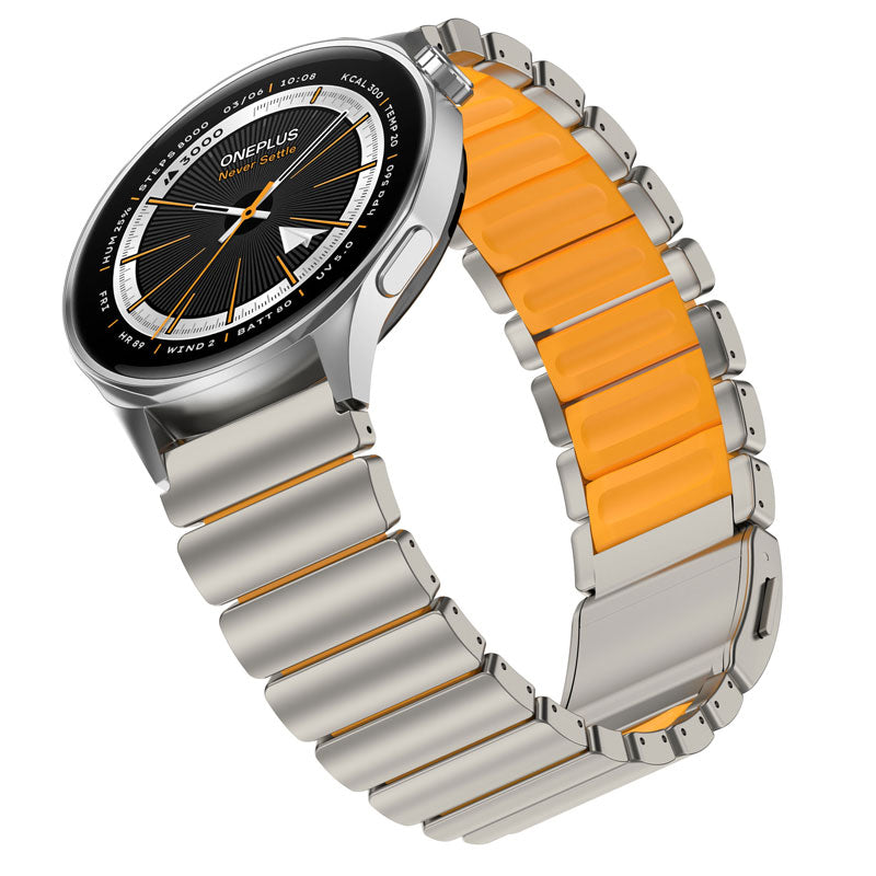 Titanium Flex 22mm Universal Quick-Release Smartwatch Band