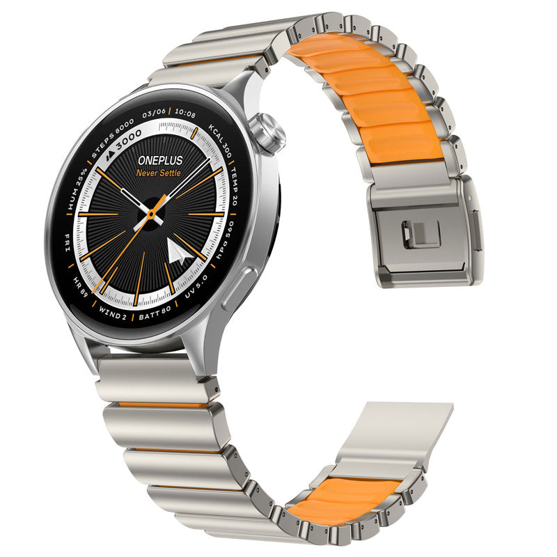 Titanium Flex 22mm Universal Quick-Release Smartwatch Band