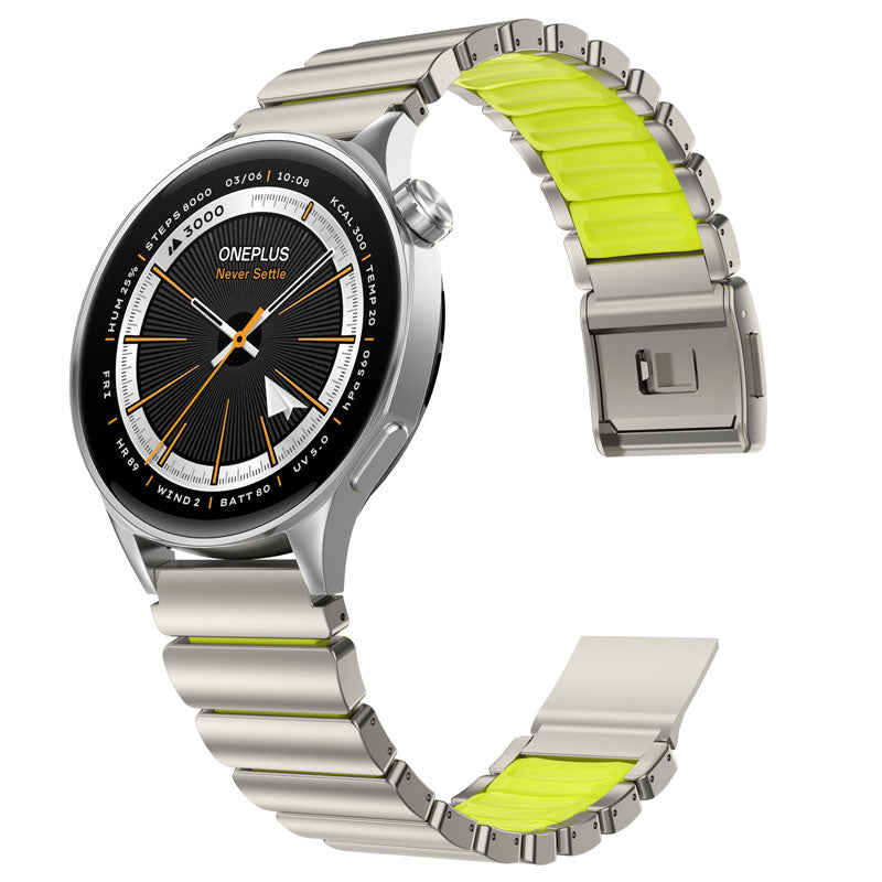 Titanium Flex 22mm Universal Quick-Release Smartwatch Band