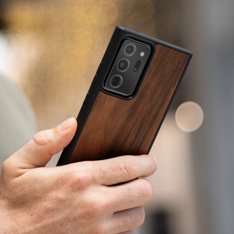 Komodoty Max Protection Samsung Case Walnut Wood with Bumper