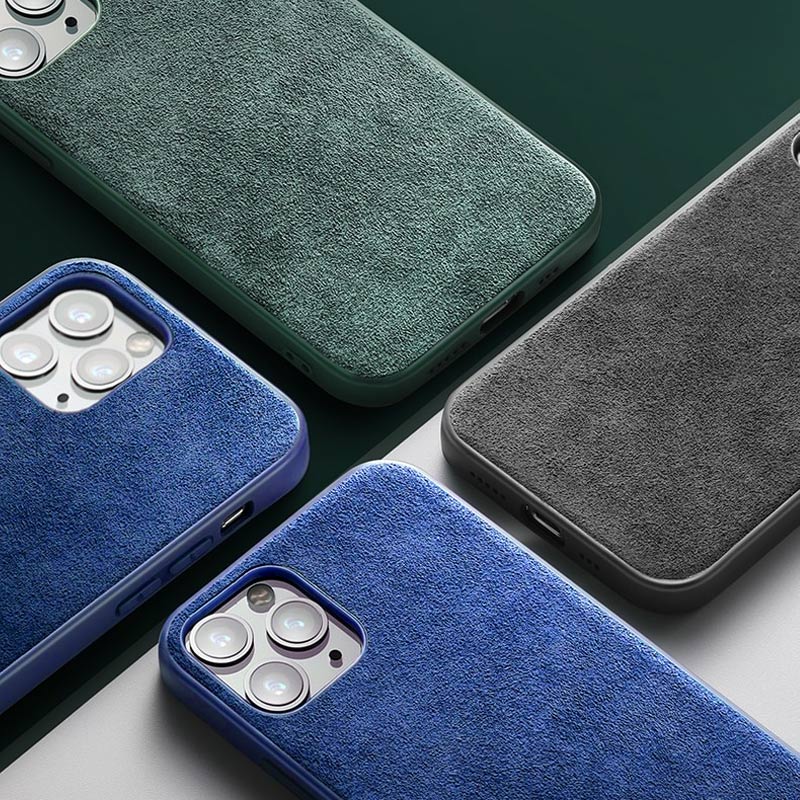 Coque iPhone en Alcantara (Protection maximale)