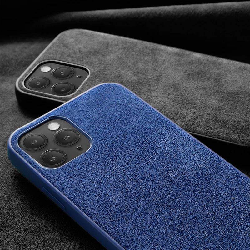 Coque iPhone en Alcantara (Protection maximale)