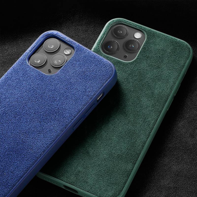 Coque iPhone en Alcantara (Protection maximale)