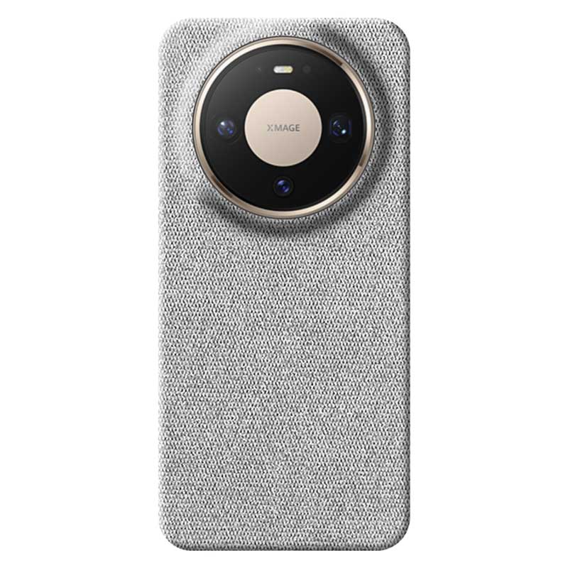 Light Gray textured Huawei Mate 80 Pro phone case on a white background