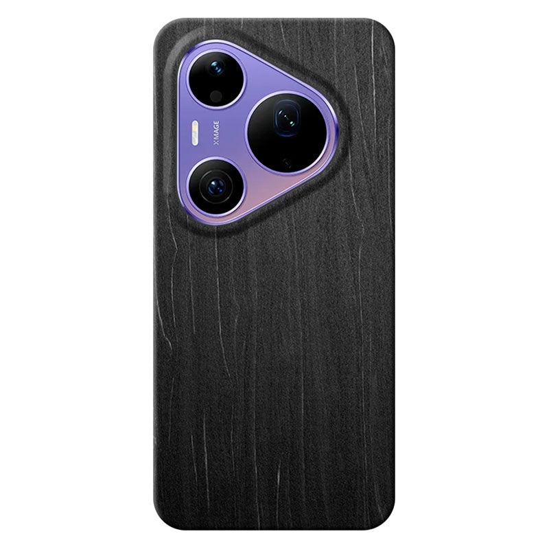 Komodoty Huawei Pura 90s Pro Max slim wood phone case in charcoal black on a white background