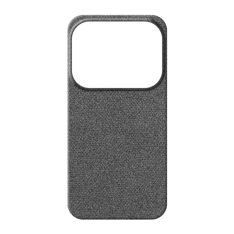 Oppo Find X10 Pro Max fabric phone case in dark grey on white background
