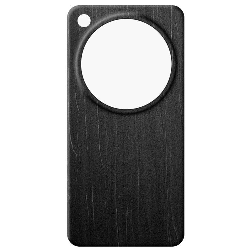 Oppo Find X9 Ultra wooden phone case in charcoal black against a white background