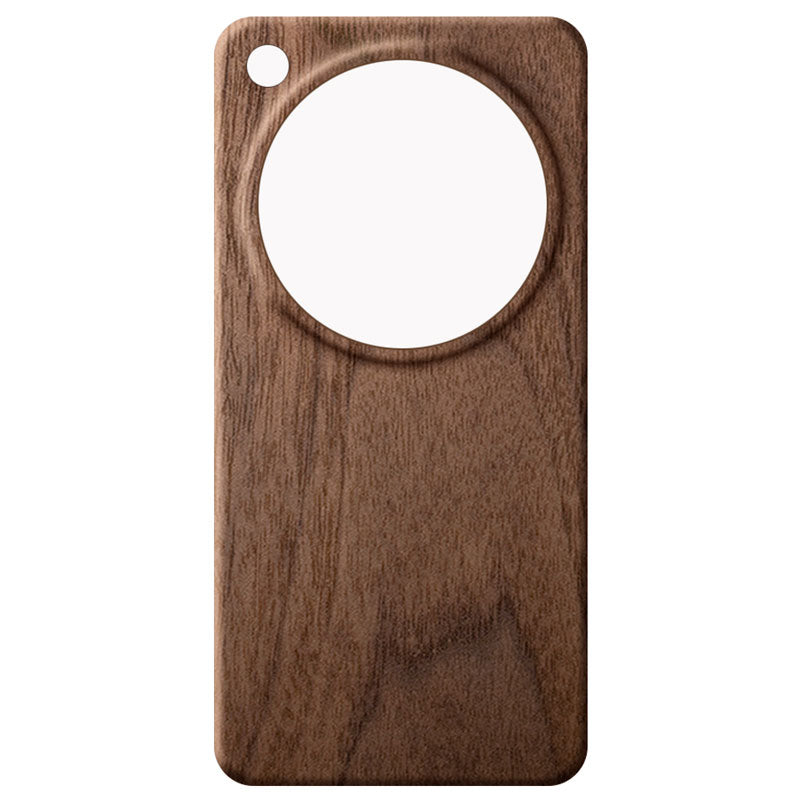 Oppo Find X9 Ultra wooden phone case in walnut against a white background