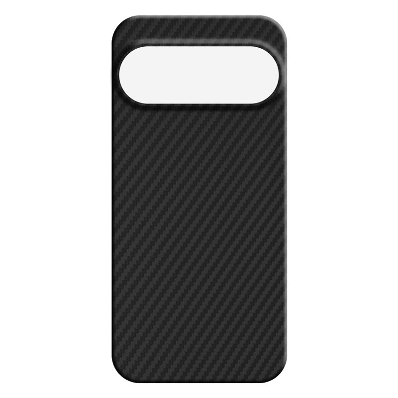 Pixel 11 Pro XL aramid fiber phone case in black twill 1500D on white background
