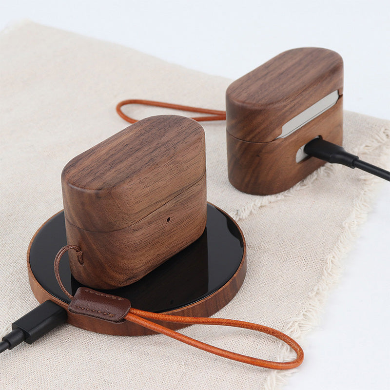 Wood Sony Earbuds Case