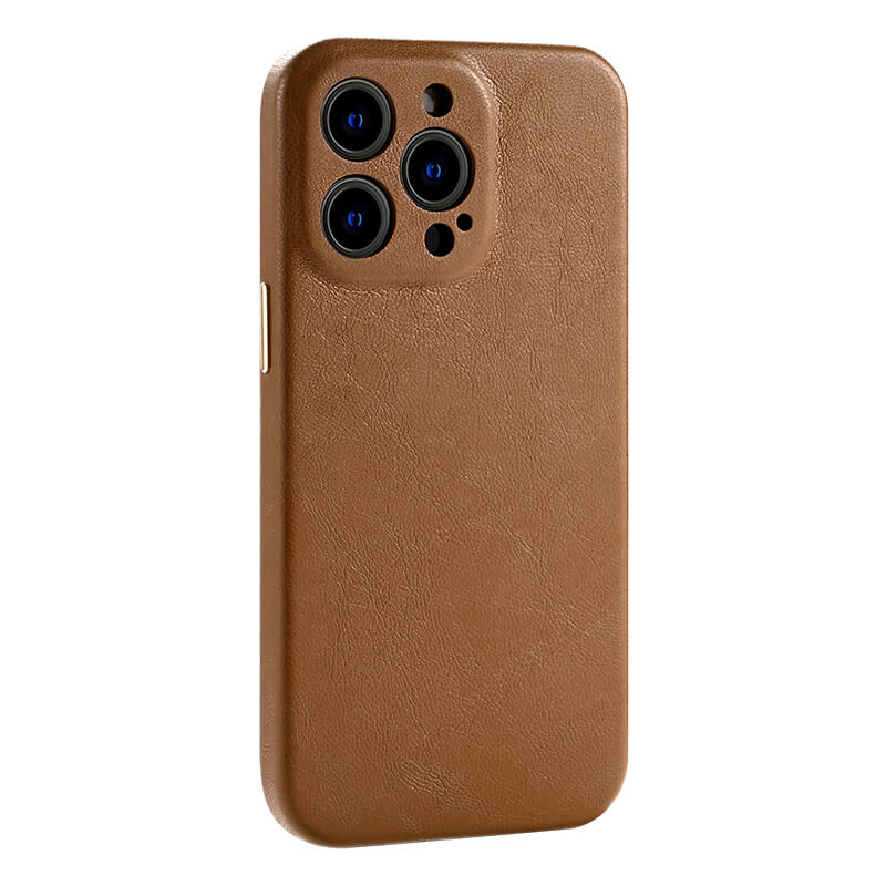 Eco-Leather iPhone Case  Blanc iPhone 14 Pro Max Brown Eco-Leather 