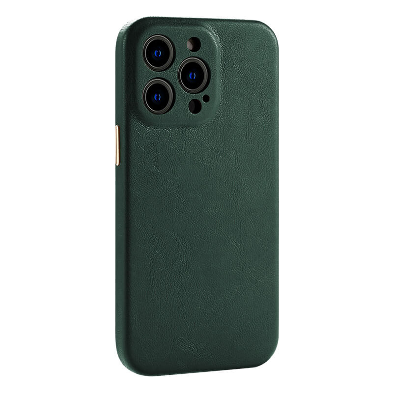 Eco-Leather iPhone Case  Blanc Green Eco-Leather iPhone 15 Pro Max 