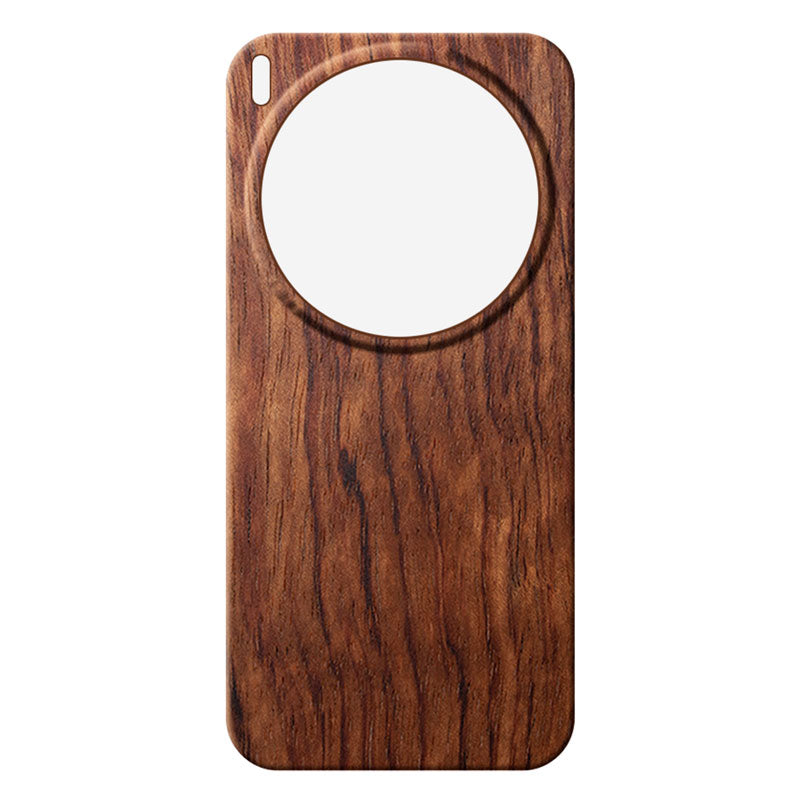 Vivo X300 Ultra wooden phone case in rosewood against a white background