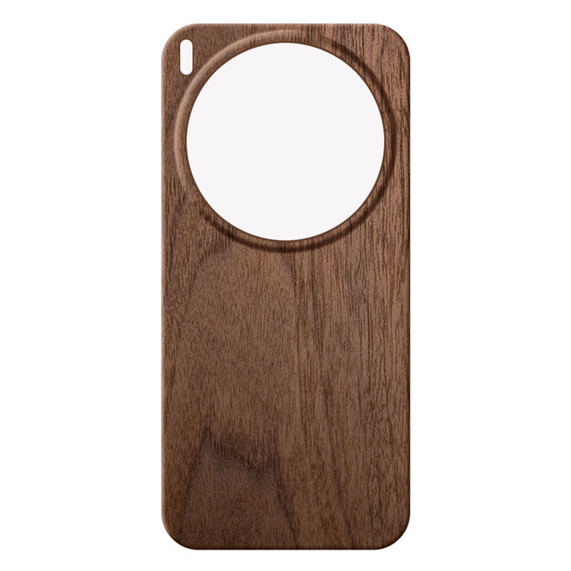 Vivo X300 Ultra wooden phone case in walnut against a white background