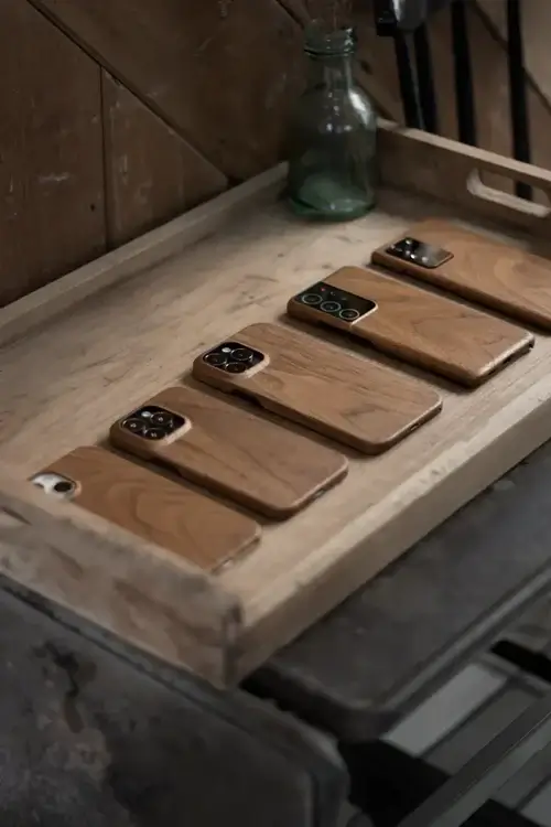 Komodoty Wood Phone Cases for iPhone and Samsung Real Walnut