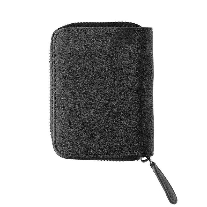 Alcantara Zipper Wallet