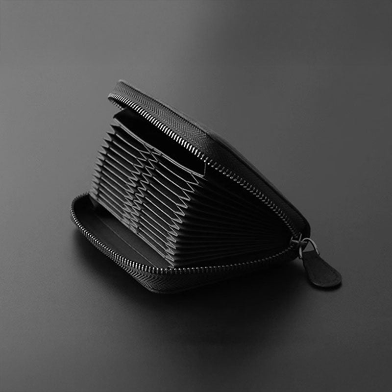 Alcantara Zipper Wallet