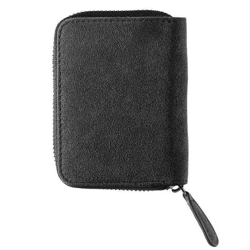 Alcantara Zipper Wallet