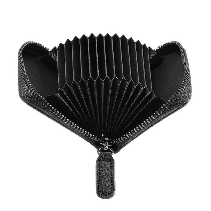 Alcantara Zipper Wallet