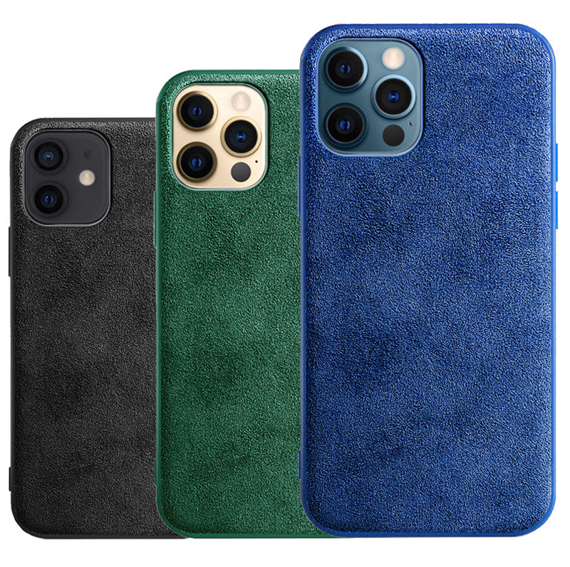 Coque iPhone en Alcantara (Protection maximale)