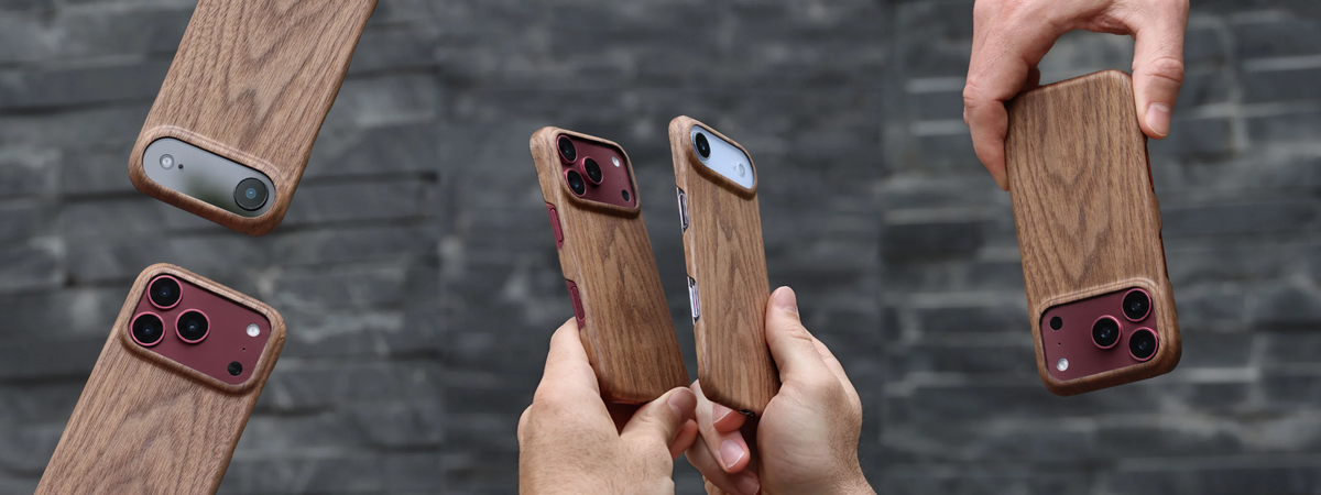 Komodoty iPhone 18 Pro iPhone Air Slim Wood Cases Walnut Banner